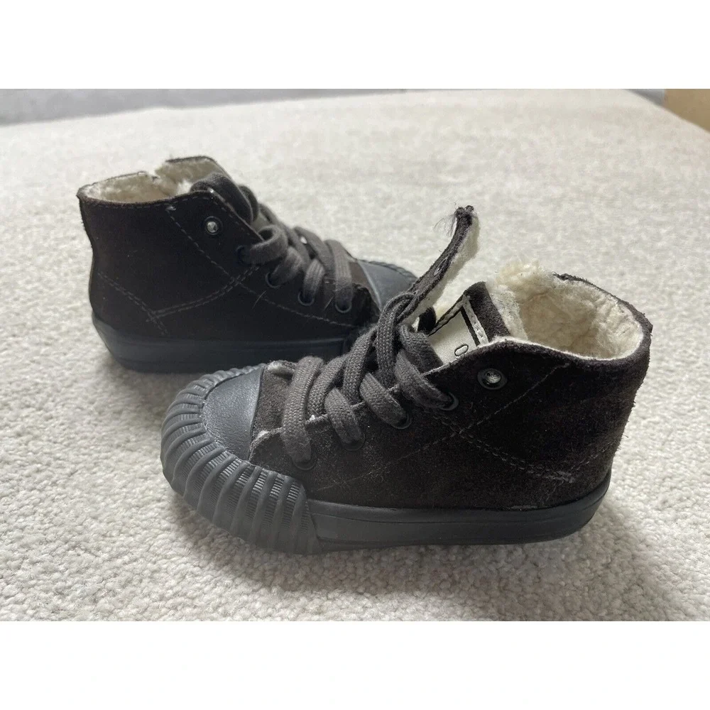 Zara‎ Baby Dream Big Toddler Size 4 Brown Suede High Tops